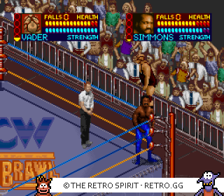 Game screenshot of WCW SuperBrawl Wrestling