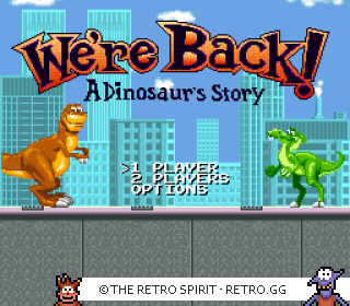 Game screenshot of We're Back! A Dinosaur's Story