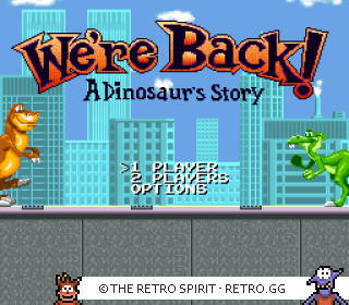 Game screenshot of We're Back! A Dinosaur's Story