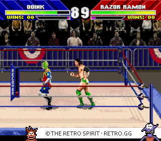 Game screenshot of WWF WrestleMania: The Arcade Game