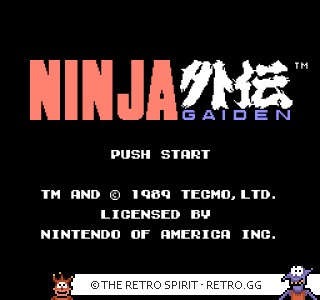 Game screenshot of Ninja Gaiden