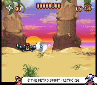 Game screenshot of Zero the Kamikaze Squirrel