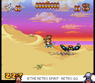 Game screenshot of Zero the Kamikaze Squirrel