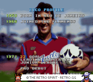 Game screenshot of Zico Soccer
