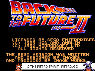 Game screenshot of Back to the Future II