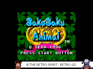 Game screenshot of Baku Baku Animal