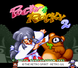 Game screenshot of Pocky & Rocky 2