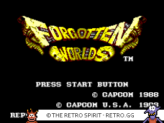 Game screenshot of Forgotten Worlds