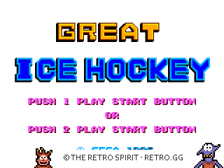 Game screenshot of Great Ice Hockey