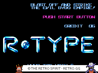 Game screenshot of R-Type