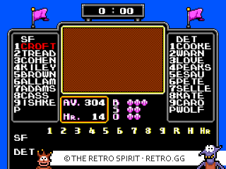 Game screenshot of Reggie Jackson Baseball