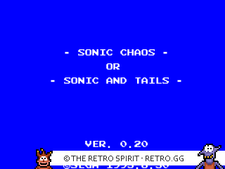Game screenshot of Sonic Chaos