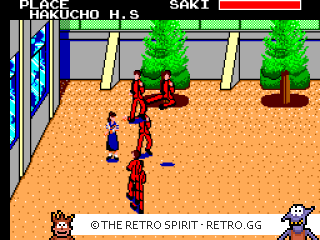Game screenshot of Sukeban Deka II - Shoujo Tekkamen Densetsu