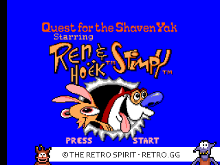 Game screenshot of The Quest for the Shaven Yak Starring Ren Hoek & Stimpy
