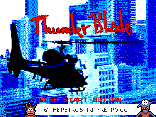 Game screenshot of Thunder Blade
