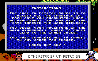 Game screenshot of Crystal Caves: The Troubles with Twibbles