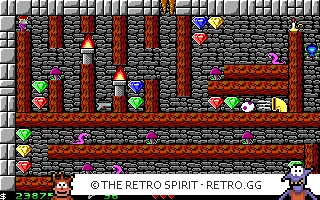 Game screenshot of Crystal Caves: The Troubles with Twibbles