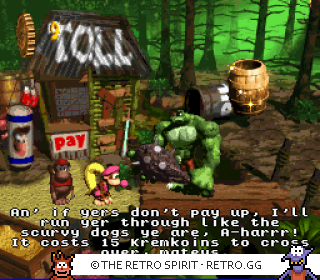 Game screenshot of Donkey Kong Country 2: Diddy's Kong Quest