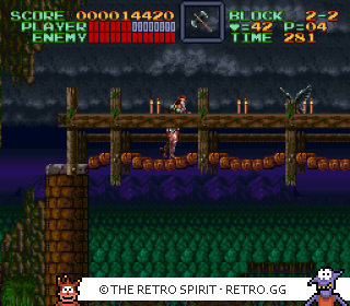 Game screenshot of Super Castlevania IV
