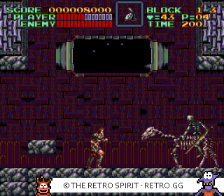 Game screenshot of Super Castlevania IV