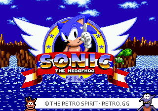 Game screenshot of Sonic the Hedgehog