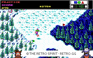 Game screenshot of Ski or Die