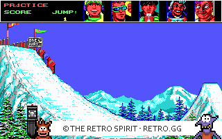 Game screenshot of Ski or Die