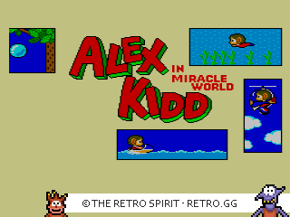 Game screenshot of Alex Kidd in Miracle World