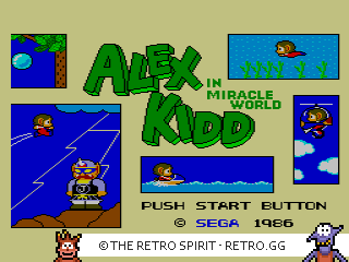 Game screenshot of Alex Kidd in Miracle World