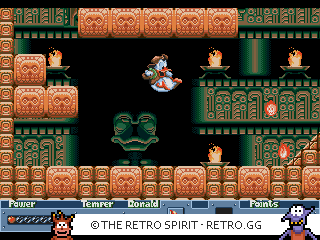 Game screenshot of QuackShot starring Donald Duck
