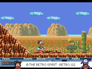 Game screenshot of QuackShot starring Donald Duck