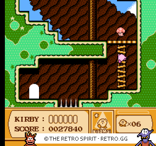 Game screenshot of Kirby's Adventure