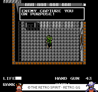 Game screenshot of Metal Gear