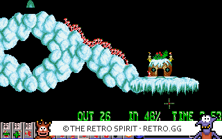 Game screenshot of Holiday Lemmings '94
