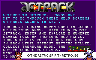Game screenshot of Jetpack