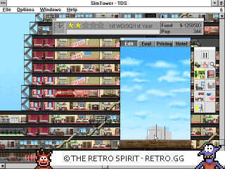 Game screenshot of SimTower: The Vertical Empire