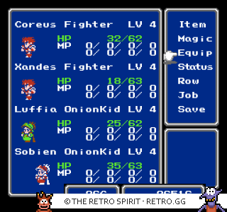 Game screenshot of Final Fantasy III