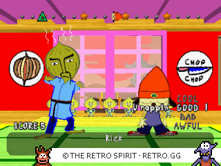 Game screenshot of PaRappa the Rapper