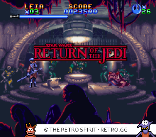 Game screenshot of Super Star Wars: Return of the Jedi