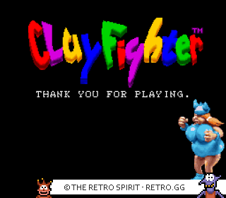 Game screenshot of Clay Fighter