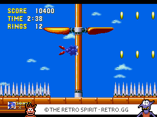 Game screenshot of Sonic & Knuckles
