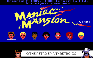 Game screenshot of Maniac Mansion