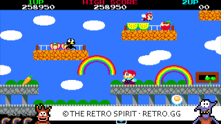 Game screenshot of Rainbow Islands