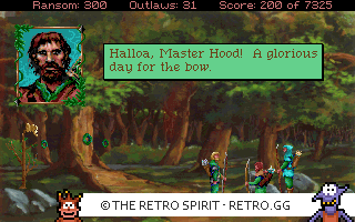 Game screenshot of Conquests of the Longbow: The Legend of Robin Hood