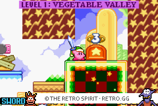 Game screenshot of Kirby: Nightmare in Dreamland