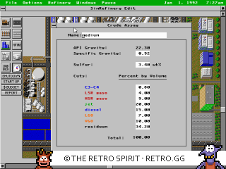 Game screenshot of SimRefinery