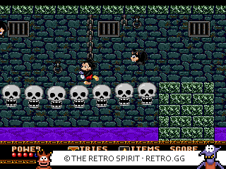 Game screenshot of Castle of Illusion starring Mickey Mouse