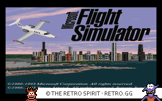 Game screenshot of Microsoft Flight Simulator 5.0