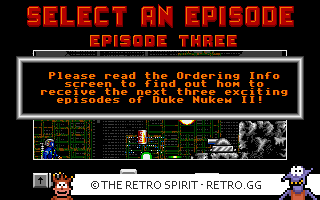 Game screenshot of Duke Nukem II
