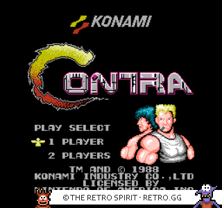 Game screenshot of Contra